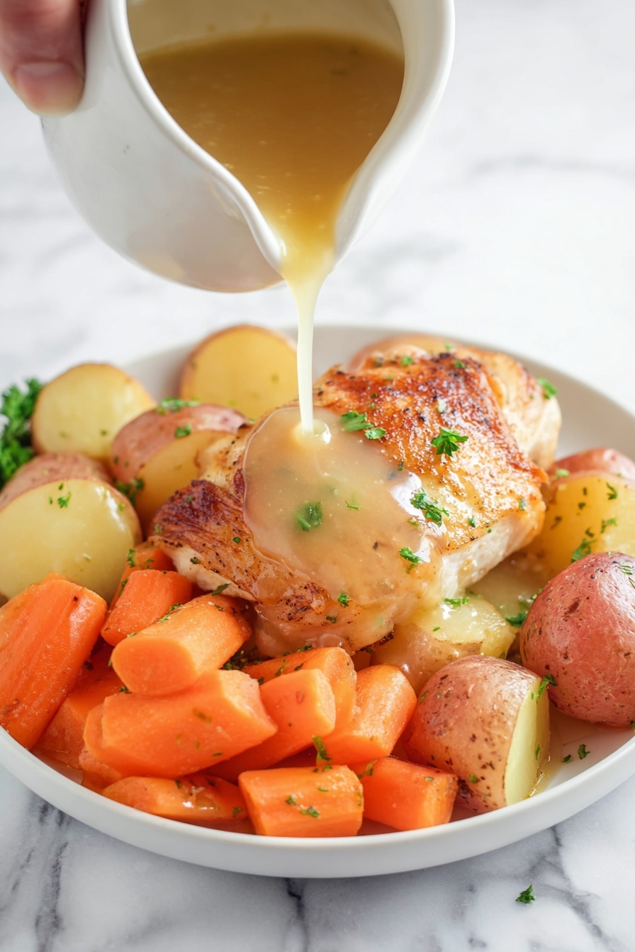 slow cooker chicken thighs - Serving Suggestion