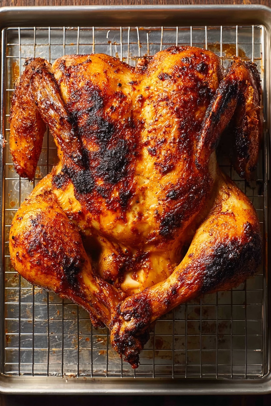 A large piece of cooked chicken leg with a shiny, dark brown crispy skin takes up most of a white plate, surrounded by fresh green parsley leaves. To the right of the leg, there are some light golden brown sliced chicken pieces with a tender texture. In the background, a white bowl partially filled with smooth light orange sauce is visible. The plate sits on a white marbled surface. Photo taken with an iphone --ar 2:3 --v 7