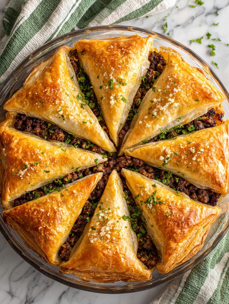 A slice of lasagna is shown on a white plate with a few small green herb pieces sprinkled on top and around. The lasagna has five visible layers: the bottom layer is a pale yellow pasta sheet, followed by a bright red tomato sauce mixed with ground meat. Above that is a white creamy cheese layer, then another layer of cooked ground meat mixed with sauce. The top layer is a golden-brown baked cheese sheet with some green herbs. The edges of the lasagna are slightly browned and crisp, and the texture looks soft and moist. The background is a white marbled surface. Photo taken with an iphone --ar 2:3 --v 7